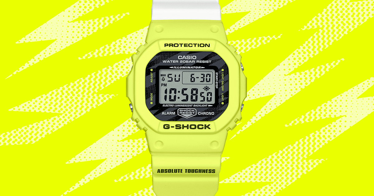 g shock lightning yellow